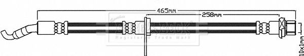 BORG & BECK Bremžu šļūtene BBH8272